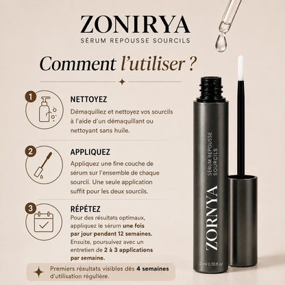 Sérum de croissance pour sourcils Zonirya™