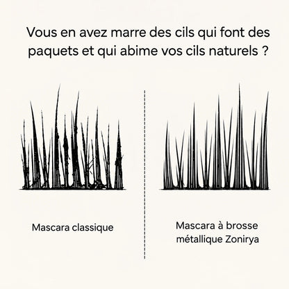 Mascara Zonirya™ - Brosse Métallique